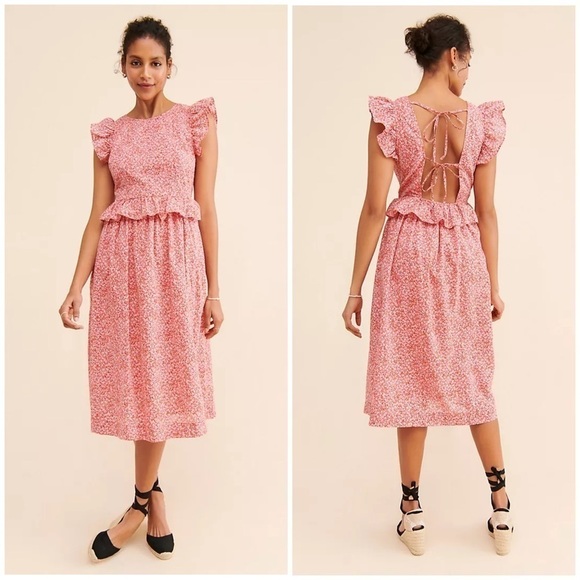 Vero Moda Urba Floral Midi Dress Size XS - Picture 1 of 11